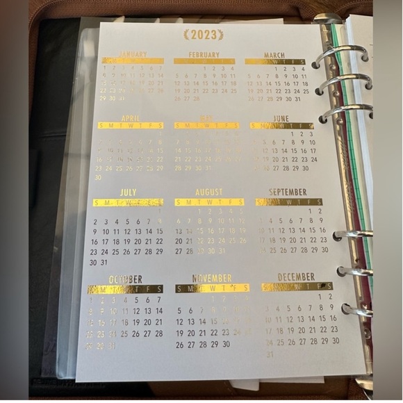 2026 TABBED Calendar Fits Louis Vuitton Agenda +Insert PAPER- +Pen+CHANEL Gift - Picture 13 of 14